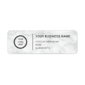 Logo Professional Business Return Address Label (Voorkant)