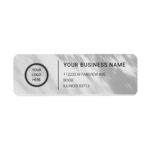 Logo Professional Business Return Address Label (Voorkant)