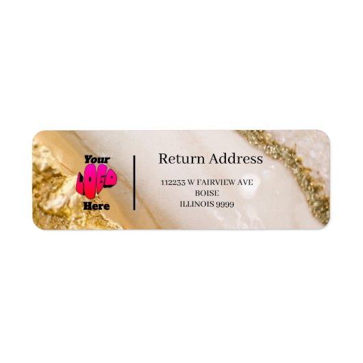 Logo Professional Business Return Address Label (Voorkant)