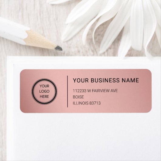 Logo Professional Business Return Address Label (Insitu)
