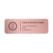 Logo Professional Business Return Address Label (Voorkant)