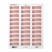 Logo Professional Business Return Address Label (Full Sheet)