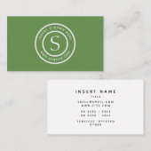 Logo Professional Gewoon, modern, groen Visitekaartje (Voorkant / Achterkant)