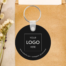 Logo Professional Modern Black Sleutelhanger