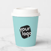 Logo Professional Serving Fresh Drinken Papieren Bekers (Achterkant)
