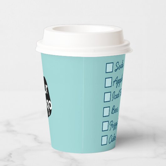 Logo Professional Serving Fresh Drinken Papieren Bekers (Rechts)