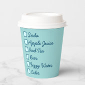 Logo Professional Serving Fresh Drinken Papieren Bekers (Voorkant)