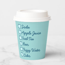 Logo Professional Serving Fresh Drinken Papieren Bekers