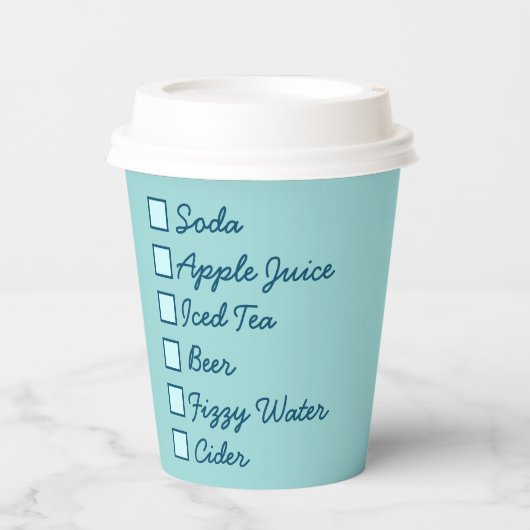 Logo Professional Serving Fresh Drinken Papieren Bekers (Voorkant)