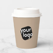 Logo Professional-serving Hot Drink Papieren Bekers (Achterkant)