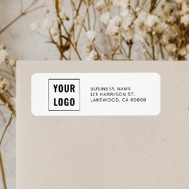 Logo Professional Simple Return-adres Etiket