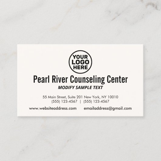 Logo Professional toevoegen Visitekaartje (Voorkant)