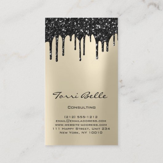 Logo Professioneel Black Lux Investement Consultin Visitekaartje (Achterkant)