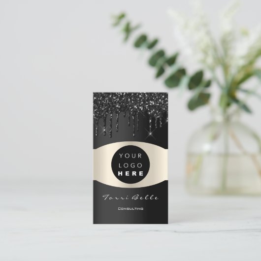 Logo Professioneel Black Lux Investement Consultin Visitekaartje (Staand voorkant)