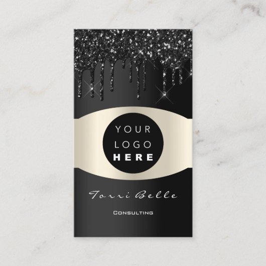 Logo Professioneel Black Lux Investement Consultin Visitekaartje (Voorkant)