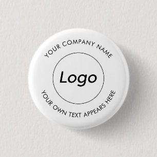 Logo Professioneel Zakelijk promotioneel Ronde Button 3,2 Cm