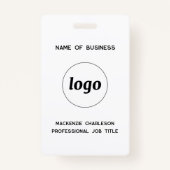 Logo Professionele bedrijfsnaam Badge (Voorkant)