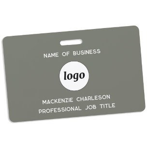 Logo Professionele Bedrijfswijze Groene Naam Badge