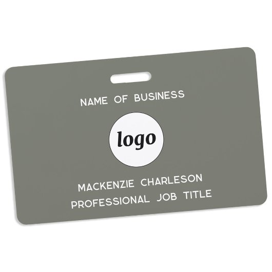 Logo Professionele Bedrijfswijze Groene Naam Badge