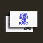 Logo Professionele Consultant QR Code Minimaal Wit Visitekaartje