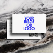 Logo Professionele Consultant QR Code Minimaal Wit Visitekaartje