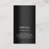 Logo Professionele Consulting Investering Zwart VI Visitekaartje (Achterkant)