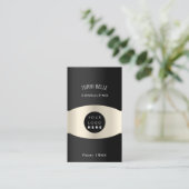 Logo Professionele consultinginvestering Black Lux Visitekaartje (Staand voorkant)