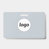 Logo Professionele Zakelijke Blauwe Naam Badge (Achterkant)