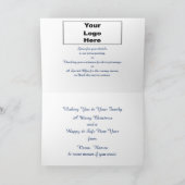 Logo Promo Rainbow Tree Business Vrolijk Kerstfees Feestdagen Kaart (Binnen)