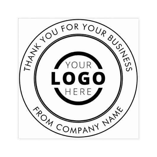 Logo Promotie Professional Company Hartelijk dank Rubberstempel (Afrduk)
