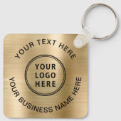 Logo promotiegoud sleutelhanger (Achterkant)