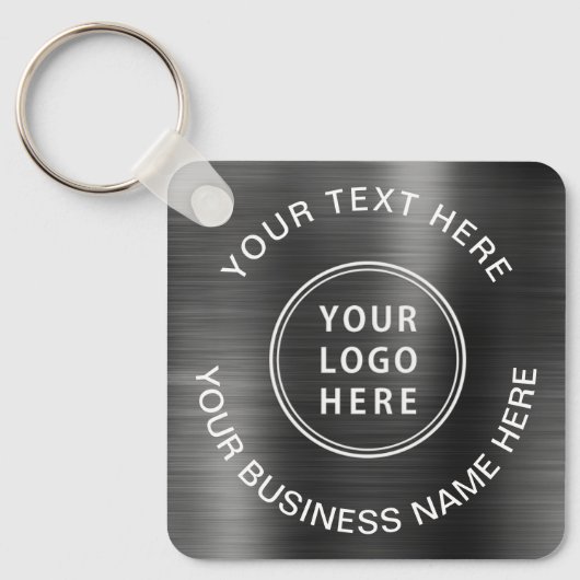 Logo Promotioneel Zilver Sleutelhanger (Voorkant)