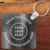 Logo Promotioneel Zilver Sleutelhanger (Achterkant)