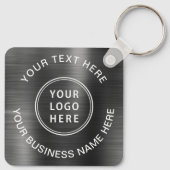 Logo Promotioneel Zilver Sleutelhanger (Achterkant)