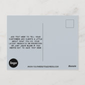 Logo Promotionele Business Powder Blauw Briefkaart (Achterkant)
