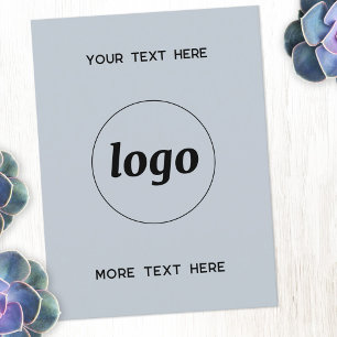 Logo Promotionele Business Powder Blauw Briefkaart