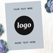 Logo Promotionele Business Powder Blauw Briefkaart