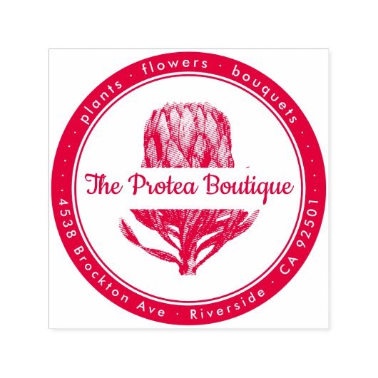 Logo Protea Zelfinkt Retouradres Stempel (Design)