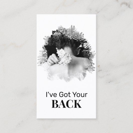 *~* Logo QR Chiropractor Chiropractic Spa Foto Visitekaartje (Voorkant)