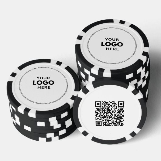 Logo QR-code Aangepast Poker Chips (Opstapeling)