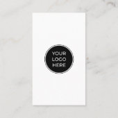 Logo QR-code Aangepaste social media pictogrammen Visitekaartje (Achterkant)