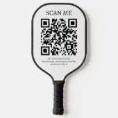Logo - QR-code - Bedrijfspromotie Pickleball Paddle (Achterkant)