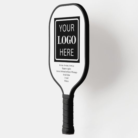 Logo - QR-code - Bedrijfspromotie Pickleball Paddle (Links)