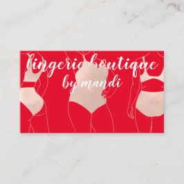 Logo QR-code Bikini ondergoed Red Rose Visitekaartje