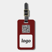 Logo QR-code Bourgogne Zakelijke promotie Bagagelabel (Voorkant verticaal)