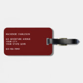 Logo QR-code Bourgogne Zakelijke promotie Bagagelabel (Achterkant horizontaal)