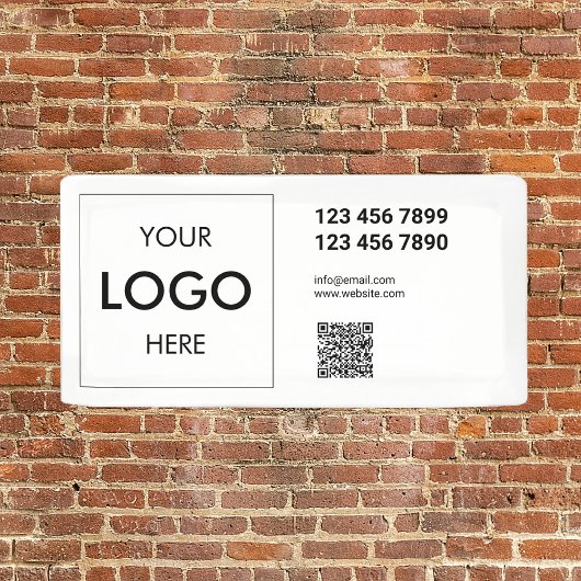 Logo QR Code Business Professional Banner