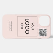 Logo QR Code Business Professional iPhone Case Hoesje (Achterkant horizontaal)
