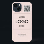 Logo QR Code Business Professional iPhone Case iPhone 13 Hoesje<br><div class="desc">Voeg je logo toe.</div>