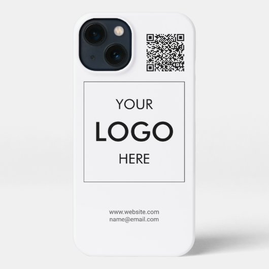 Logo QR Code Business Professional iPhone Case iPhone Hoesje (Achterkant)